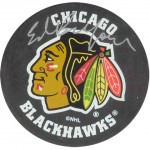 Chicago Blackhawks Hockey Puck Signed by Ed Belfour