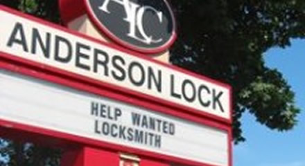 Anderson Lock Sign