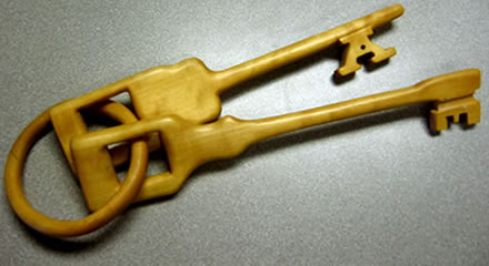 Wooden Carved Keys