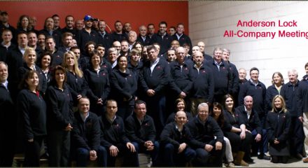 Company meeting photo