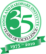 Door Hardware Institute 35 Years of Excellence Award