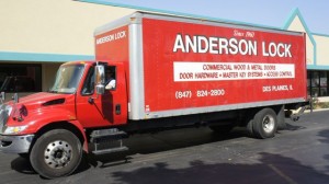 Anderson Lock's Big Red Delivery Truck