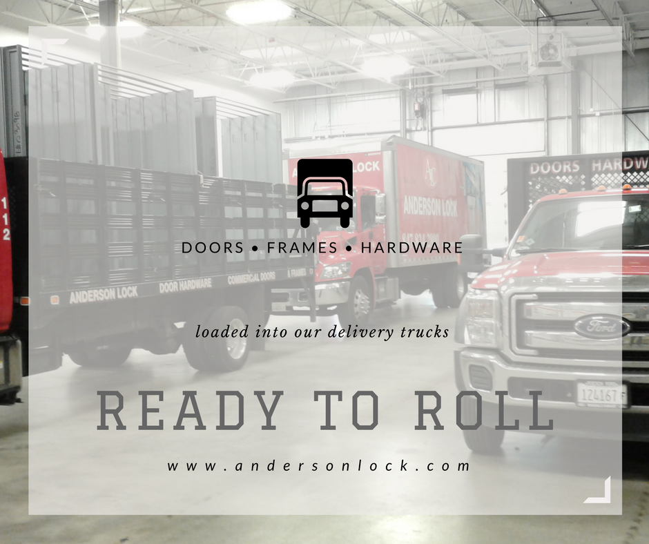 Anderson Lock Delivery Trucks are Loaded Up and Ready to Roll