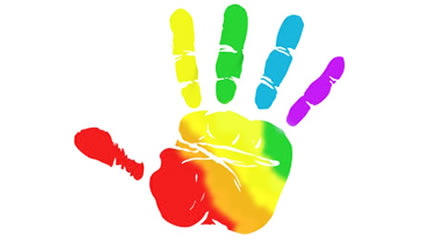 Graphic of Multicolored Hand with "How to Prevent Finger-Trapping Injuries" Text