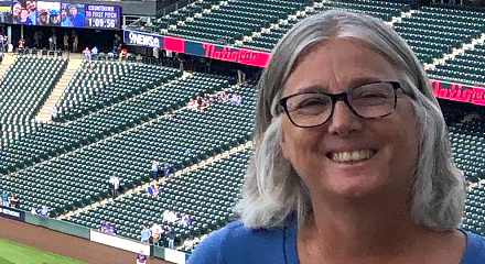 Brenda Asta at Wrigley Field in Chicago, IL